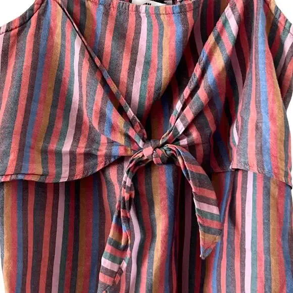 Madewell Tie Dye Multicolored Striped Cami Top Size 4 - Picture 4 of 11